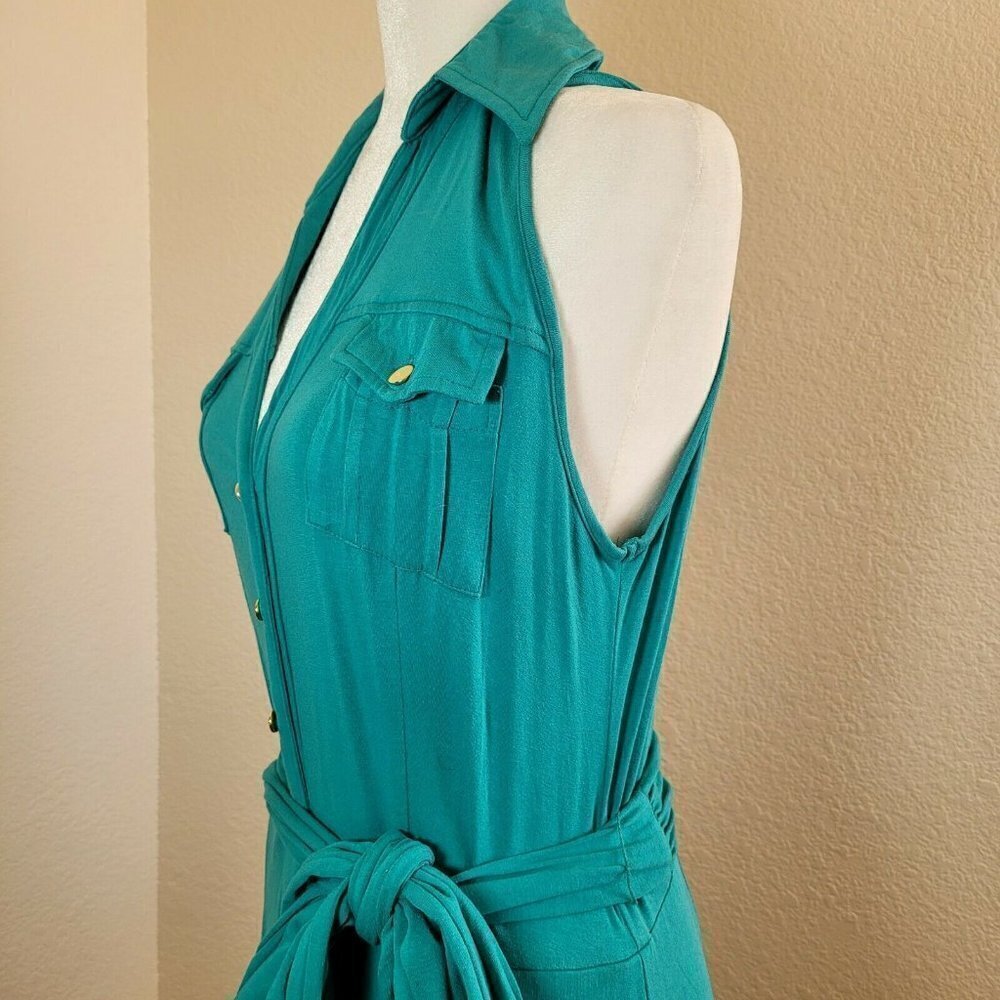 Karen Alexander vintage Button Down Shirt Dress , Fit And Flare , Knee Length A2 - Picture 9 of 12